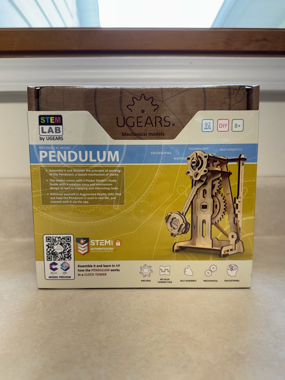 New UGEARS Stem Lab Mechanical Model Pendulum, 92 Parts Sealed